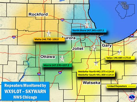 Noaa weather chicago - WI. Withee. KZZ77. 162.425MHz. NOAA All Hazards Weather Radio. Live NOAA and Environment Canada Weather Radio Broadcast Streams. Streaming provided by Personal Weather Station and Website Operatiors. A Weather Ready Nation Ambassador. Stay Safe.
